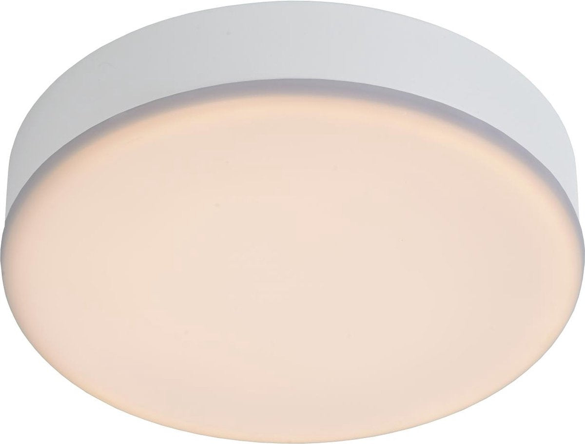 Lucide ceres-led - lampada da soffitto (plafoniera) bagno - ø 21.5 cm - led dimmerabile - 1x30w 3000k - ip44 - bianco