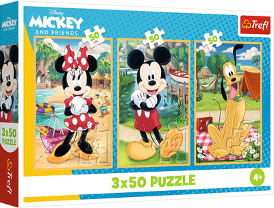 Trefl puzzle disney mickey mouse - 3x50 piezas fsc mix 70%.