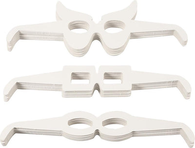 Creativ company glasses, h: 4.5-10 cm, l: 32 cm, white, 160 pieces 1 box