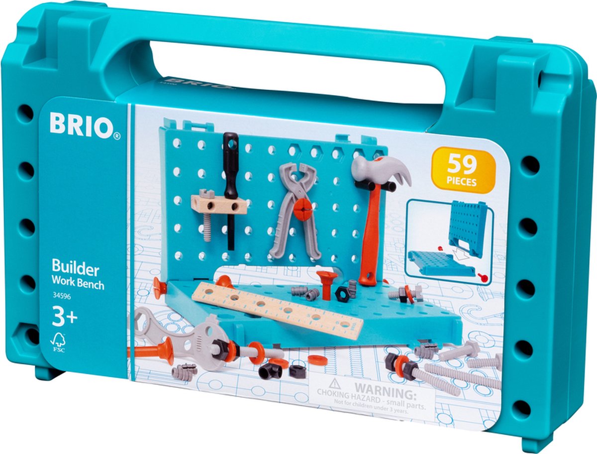 Brio builder werkbank - 34596 - speelgoedgereedschapsset