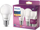 Lampada LED Philips a risparmio energetico opaca - 40 w - E27 - luce bianca calda - 2 pezzi - risparmia sui costi energetici
