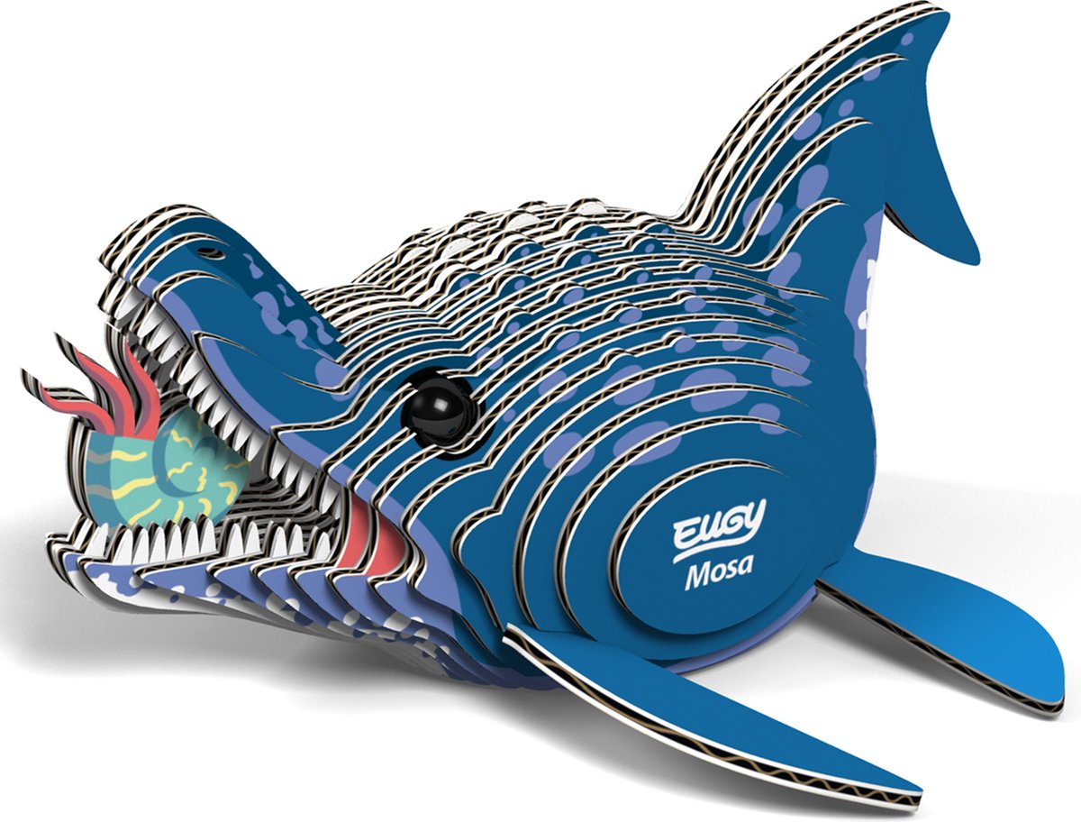 Eugy 3d puzzel - mosasaurus - prehistorie - duurzaam - verzamel ze allemaal - 6 jaar