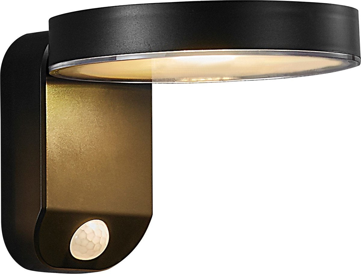 Nordlux rica rond-wandlamp-solar-led module-zwart