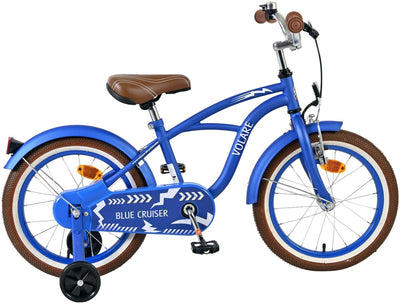 Volare blue cruiser kinderfiets - jongens - 16 inch - blauw