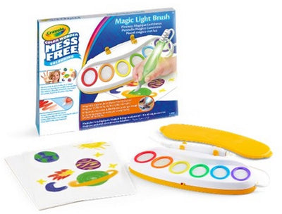 Crayola - maravilla del color - paquete hobby - pincel mágico con luz - pincel mágico con luz para pintar sin manchas