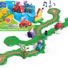 Gear2play peppa pig whizz around - peppa's rondweg door de stad speelset - modulaire rijbaan voor whizz around voertuigen - interactief met muziek en geluid