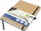Quaderno Kangaro - a5 - kraft - con riga - con elastico, nastro e portapenna - k-552141