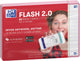 Oxford flash 2.0 - flashcard - a righe - a6 - bordo rosa - 80 pezzi