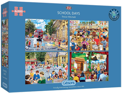 Gibsons - school days (by trevor mitchell) - 4×500 pieces 48×34cm (w×h) - jigsaw puzzle for adults