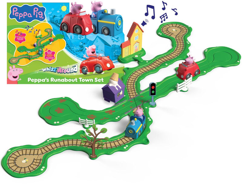 Spectron Peppa Whiz alrededor del set Runabout Town de Peppa