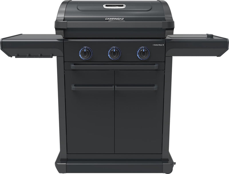 Barbacoa de gas Campingaz 3 series onyx s con quemador lateral - barbacoa modular - 5 años de garantía - negra