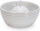 Beeztees jaap - fontanella per gatti - ceramica - bianco - 21x21x9 cm - 1,5 litri