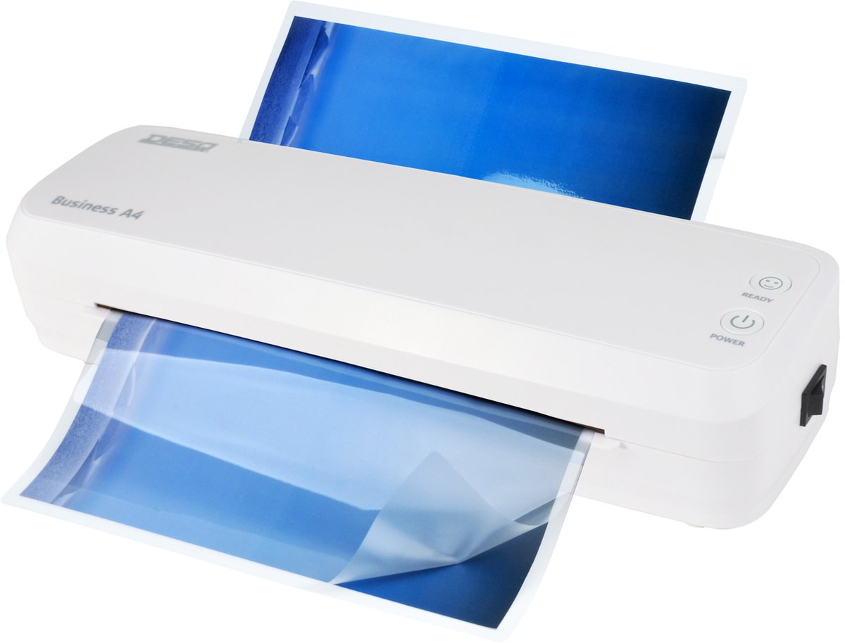 Plastificatrice Desq ® a4 di classe business - da 75 a 125 micron - spegnimento automatico - per uso frequente - foto documenti
