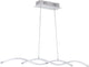 Eglo lasana 2 - hanglamp - 2 lichts - chroom - wit