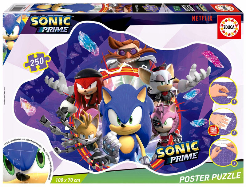 Puzzle Educa Sonic Prime da 250 pezzi