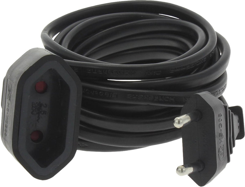 Cavo prolunga Q-link - euro - h03vvh2-f - 2 x 0,75 mmâ² - 3 m - nero