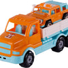 Cavallino Toys Cavallino XL Torpedo Truck con supervivencia Jeep Oranje, 44.5 cm