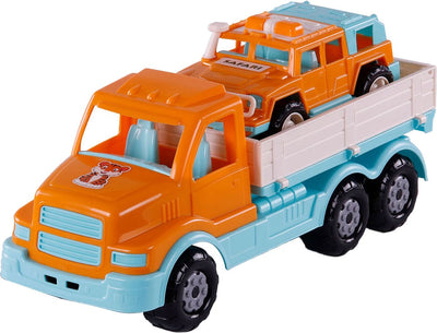 Cavallino Toys Cavallino XL Torpedo Torpedo con Jeep Oranje di sopravvivenza, 44,5 cm