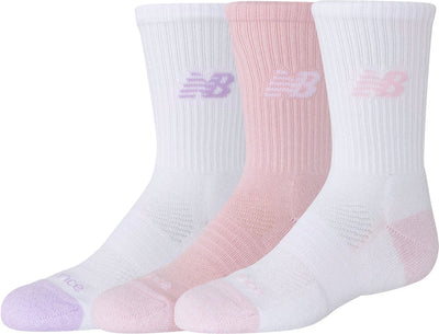 New balance youth active crew socks 3 pack unisex sportsokken - assorted