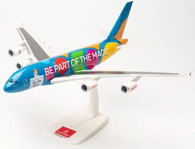 Herpa airbus a380-800 emiratos destino dubai escala 1:250