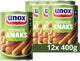 Unox - salsiccia - knaks vegetariani - 12 x 400 g - confezione risparmio