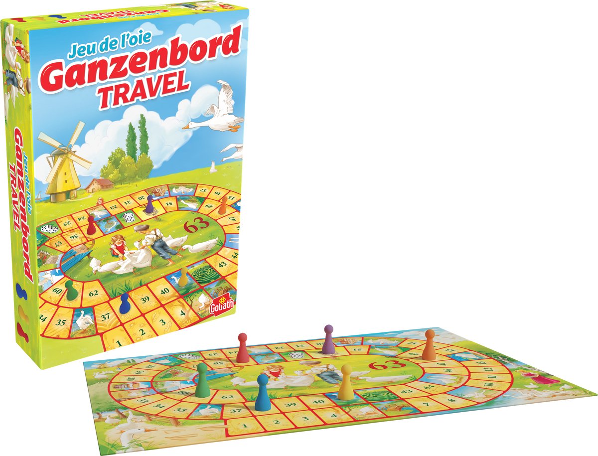 Goliath Goose Board Travel – Gioco da tavolo – Gioco di viaggio – Divertimento olandese