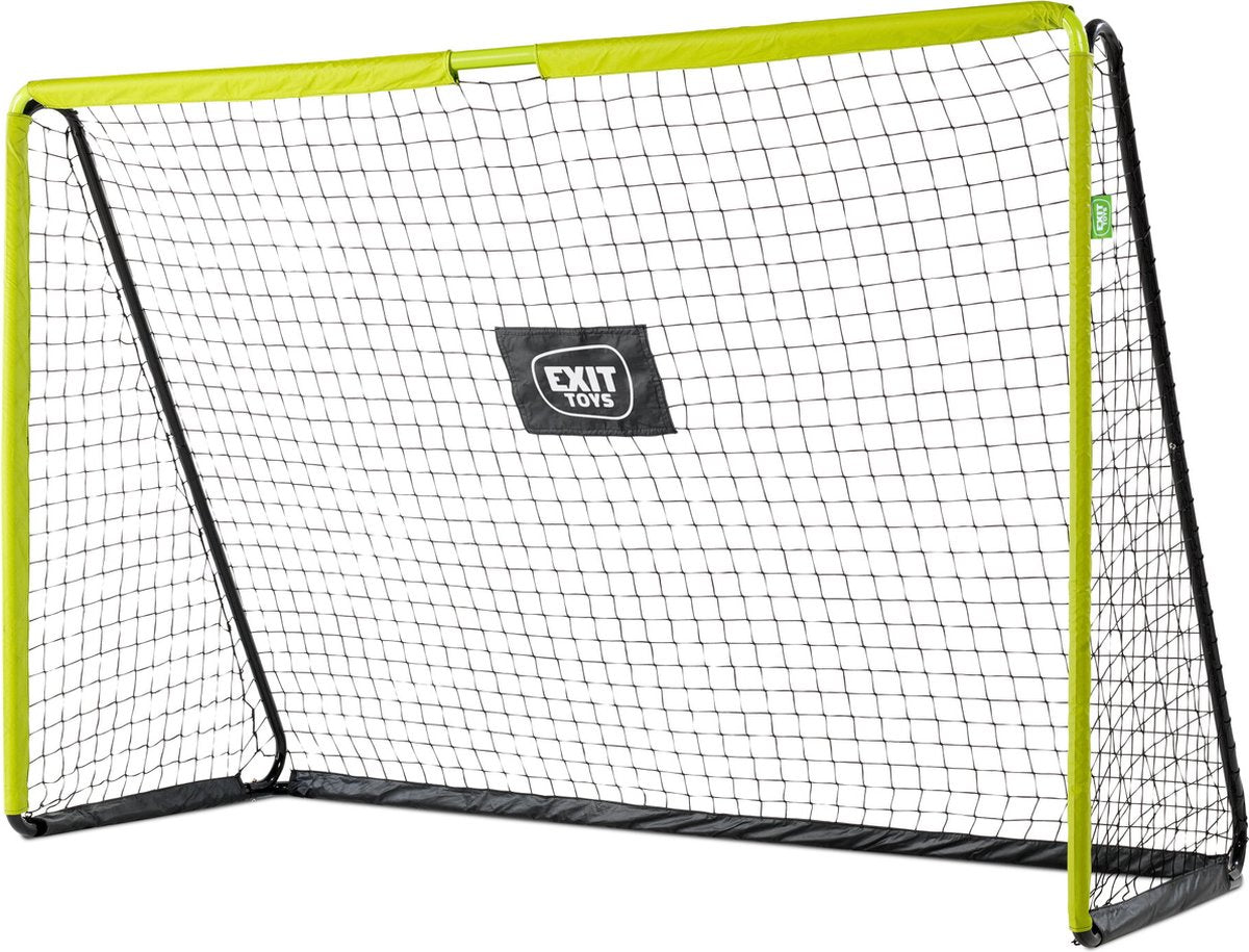 Exit Toys porta da calcio in acciaio exit tempo 300x200 cm - porta da calcio - per bambini - giardino - verde nero