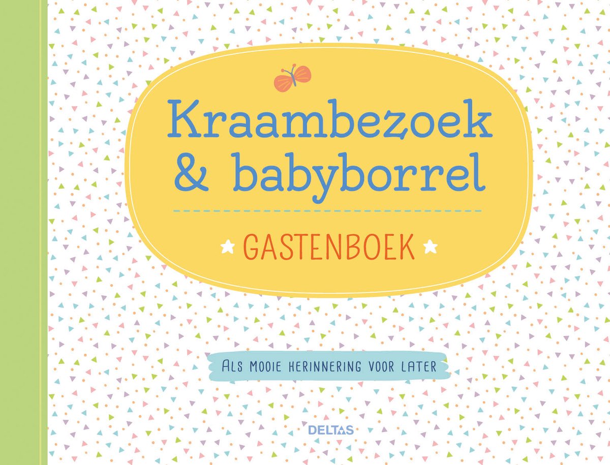 Merkloos sans marque kraambezoek babyborrel - gastenboek