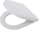 Tiger Vermont - sedile WC con coperchio - 100% materiale termoplastico riciclato - bianco