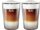 Melitta juego de 2 vasos de borosilicato para latte machiatto 300 ml transparente