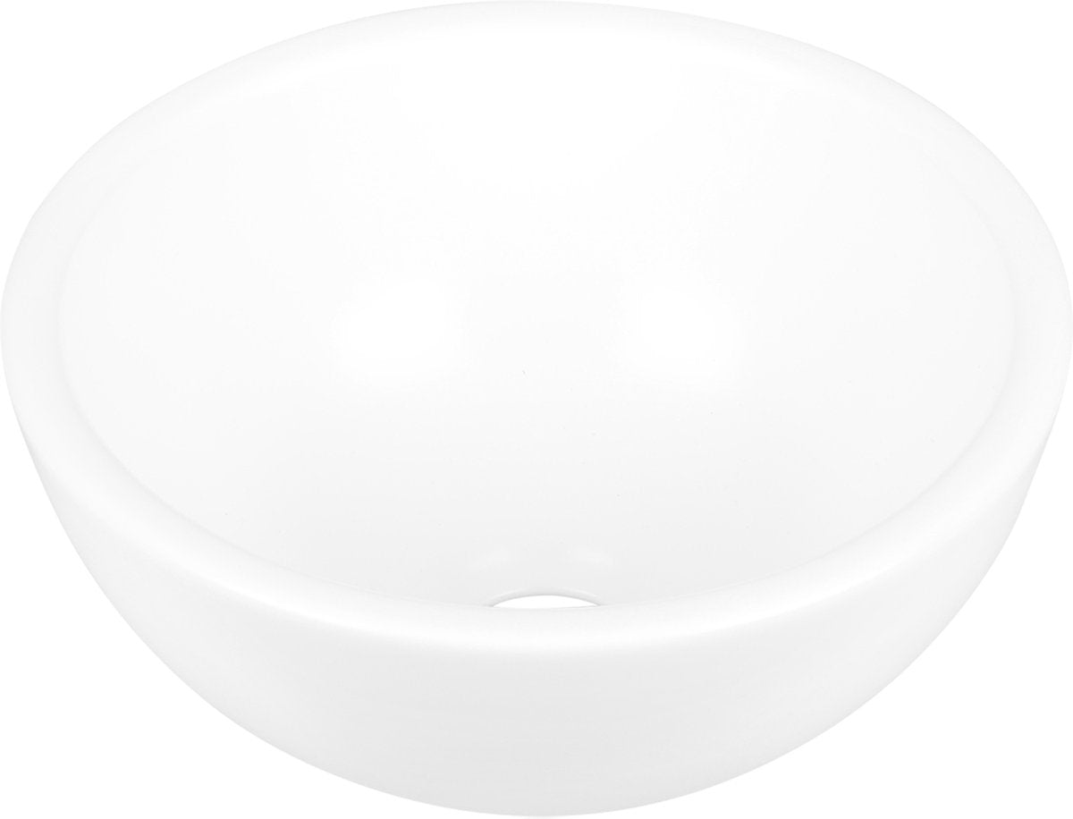 Lavabo Differnz boomer - lavabo de cerámica - blanco - ã˜ 20 x 10 cm