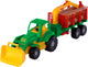 Cavallino Toys Cavallino Classic Tractor con rimorchio e legno, 61 cm