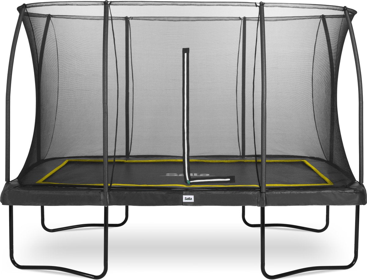 Salta comfort edition - 366 x 244 cm - trampolín rectangular con red de seguridad - negro - trampolín para niños