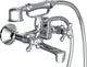 Schütte Schütte Bathmeng Crane Due bottoni con doccia a mano ogni cromo