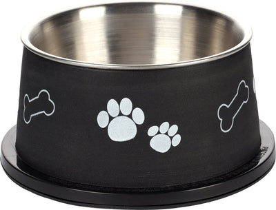 Flamingo kena - ciotola per mangiare e bere per cani - ciotola per mangiare kena dalle orecchie lunghe nera 13 cm 640 ml - 1 pezzo - 129710 - 1 pezzo