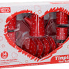 Juego de té de peltre rojo