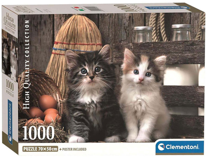 Clementoni Puzzle - lindos gatitos, 1000.