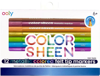 Ooly - brillo de color - rotuladores metálicos - 12 piezas