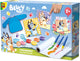 Ses creative bluey - pittura con le dita - mega set - vegano senza glutine - facile da lavare - per bambini dai 2 anni - 15 carte e 1 grembiule da pasticcio