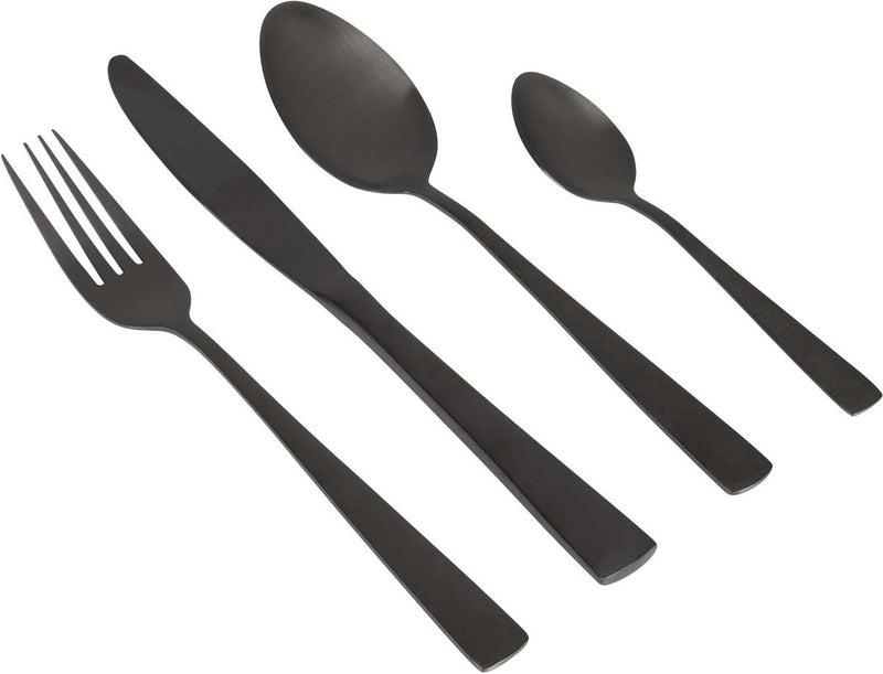 Cubiertos Gimex - negro - 16 piezas