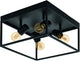 Eglo silentina plafondlamp - e27 - 36 cm - zwart