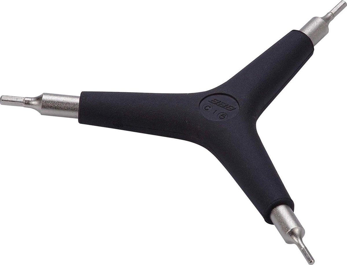 Bbb ciclismo juego de llaves hexagonales bicicleta threestar - herramientas para bicicleta herramientas de taller - vaso hexagonal 2 2,5 3 mm - negro - btl-28