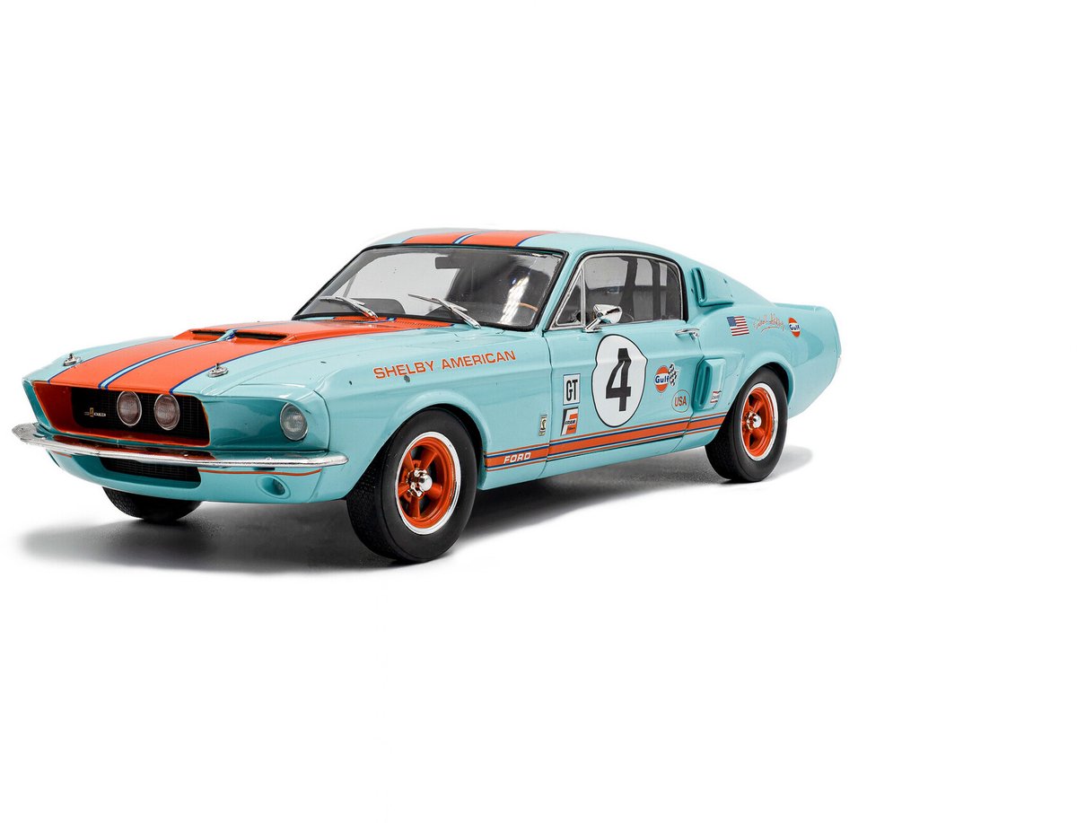 Shelby mustang gt500 #4 racing tribute 1967 - 1:18 - solido