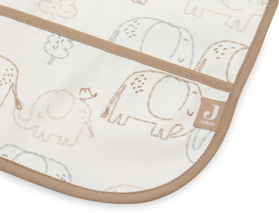 Jollein bibs waterproof with sleeve - 1 piece - 75 cm - elephant tales