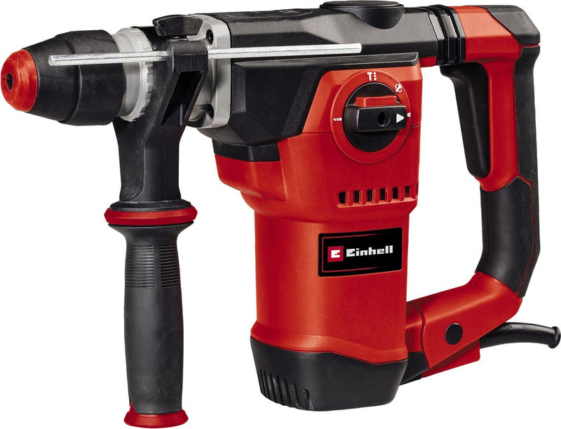 Taladro percutor eléctrico Einhell te-rh 32-1600 4f - 1600 w - número de carreras 4.600 min - 4,5 años - sds-plus - 4 funciones: taladrar percutor taladrar cincelar con o sin bloqueo de cincel - incl. estuche de transporte y almacenamiento