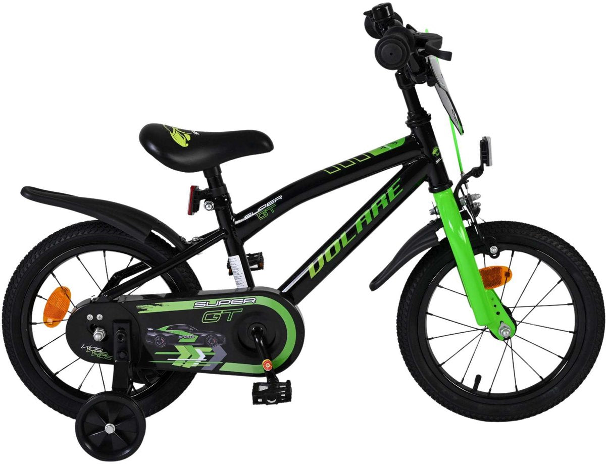 Bike per bambini di Vlatare Super GT - Boys - 14 pollici - Green