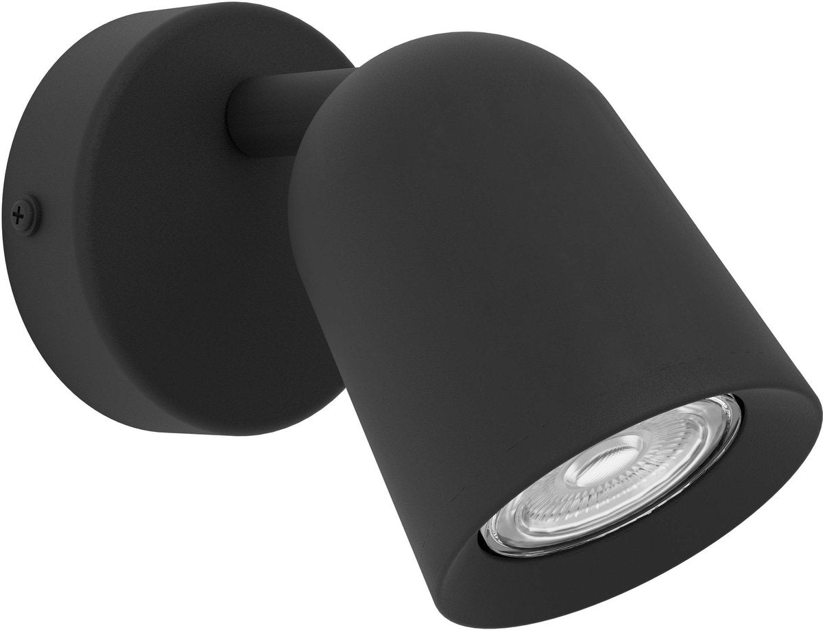 Faretto Eglo Camaldoli - gu10 - 8,5 cm - nero - inclinabile