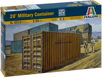 Italeri modelbouwpakket militaire voertuigen - 6516 20'ft military container plastic - 1:35 - modelbouw