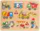 Playwood noppen rompecabezas en progreso