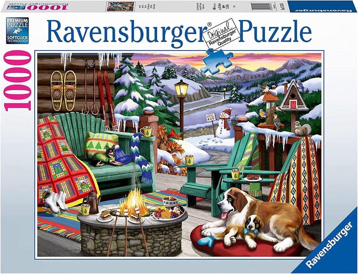 Ravensburger puzzle 1000 zimowy odpoczynek - puzzle 1000 descanso invernal